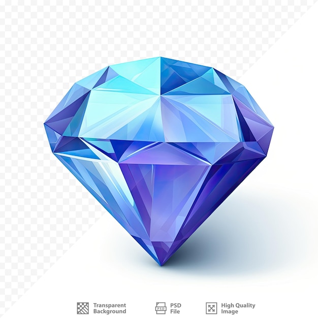 PSD um diamante que é azul e roxo