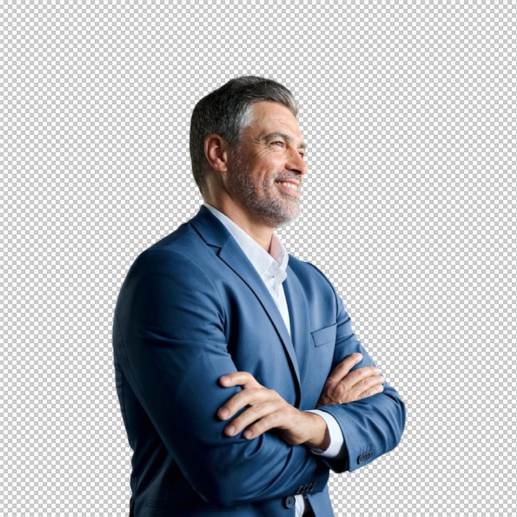 PSD um empresário bem-sucedido em vestuário formal