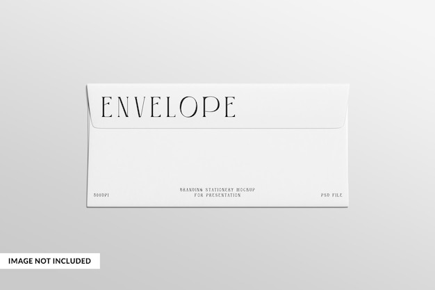 Um envelope branco com a palavra envelope escrita nele