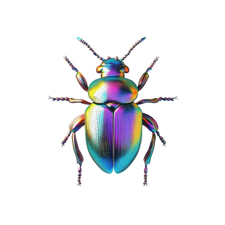 PSD um escaravelho-joia iridescente uma fotografia macro vibrante