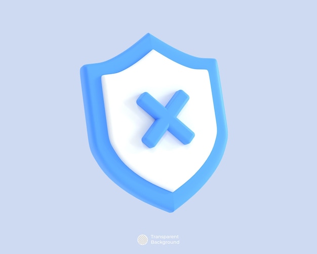 Um escudo azul com uma cruz