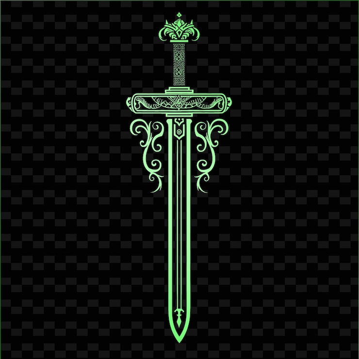 PSD um escudo verde e preto com fundo verde