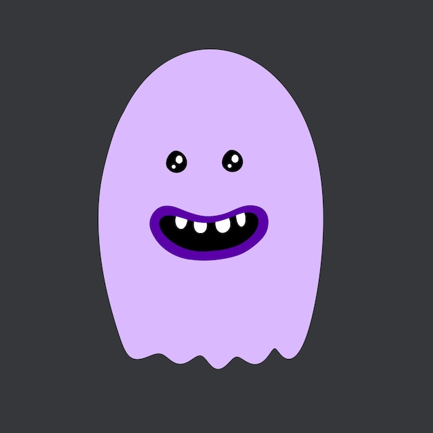 Um fantasma roxo amigável