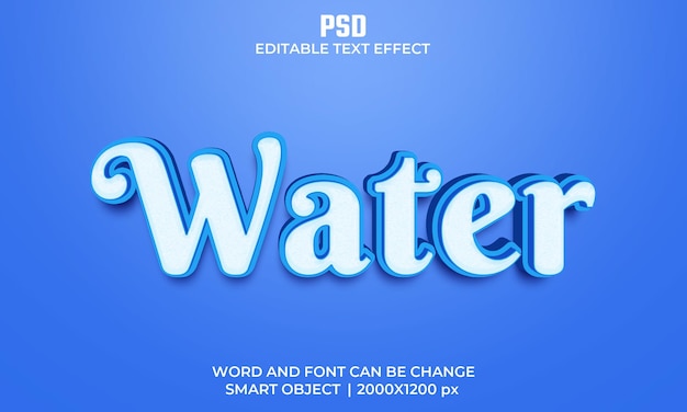Um fundo azul com a palavra efeito de texto nele