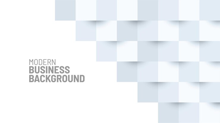 PSD um fundo azul com quadrados brancos e as palavras fundo empresarial