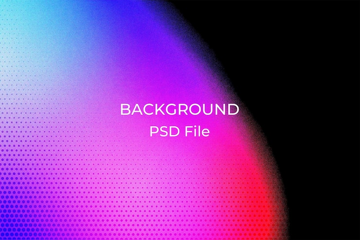 PSD um fundo colorido com as palavras backlit sobre ele