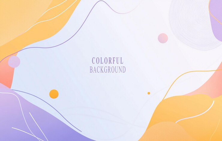 PSD um fundo colorido com as palavras cor tema de cor sobre ele