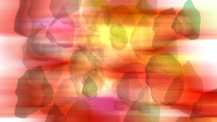 PSD um fundo colorido com círculos e um fundo amarelo e vermelho