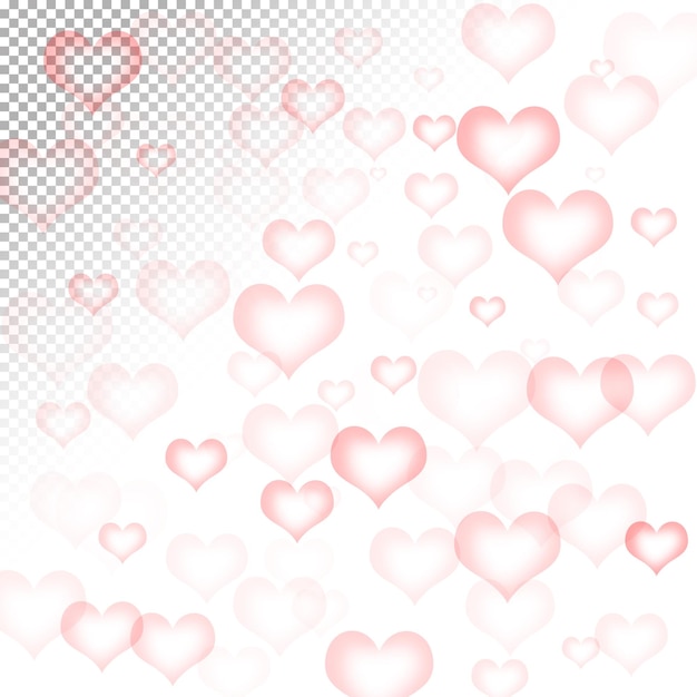 PSD um fundo de coração rosa com uma borda branca e a palavra amor nele.