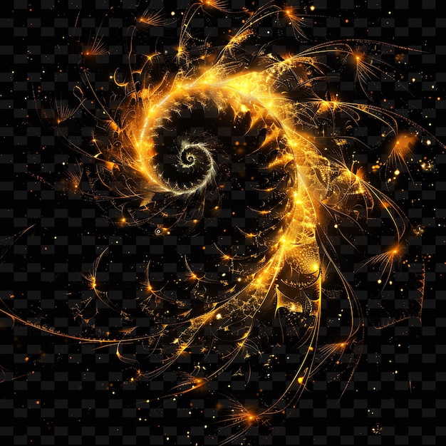 Um fundo preto com uma espiral e uma espiral