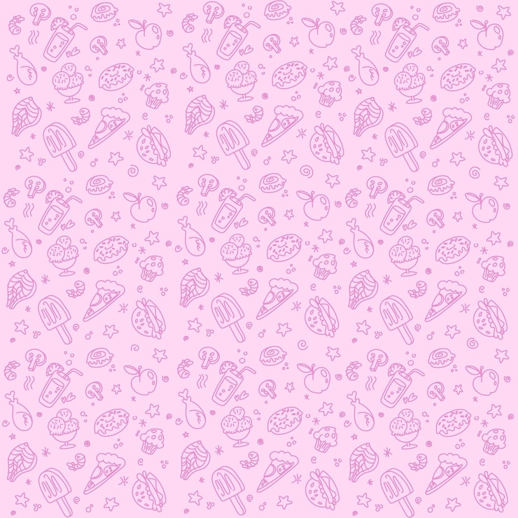 PSD um fundo rosa com corações e letras