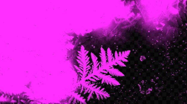 PSD um fundo rosa com uma planta e um fundo roxo