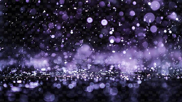 PSD um fundo roxo com flocos de neve e uma cidade ao fundo