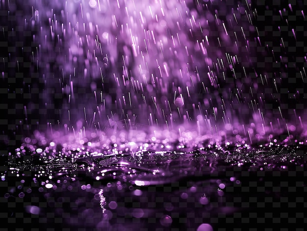 PSD um fundo roxo com gotas de água e um fundo roxo