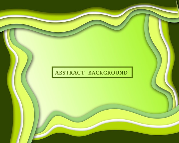 Um fundo verde e amarelo com um fundo verde que diz arte abstrata