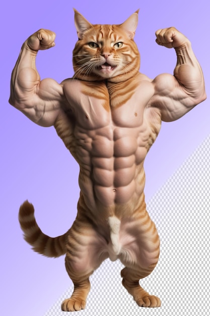 PSD um gato com um corpo que diz gato