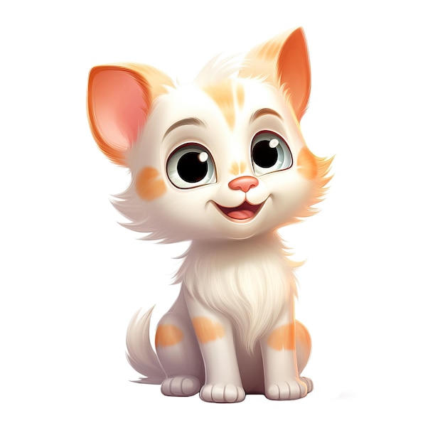 Desenho Animado De Gato Fofo Isolado Emoji Ilustração do Vetor - Ilustração  de sorriso, cômico: 225028066