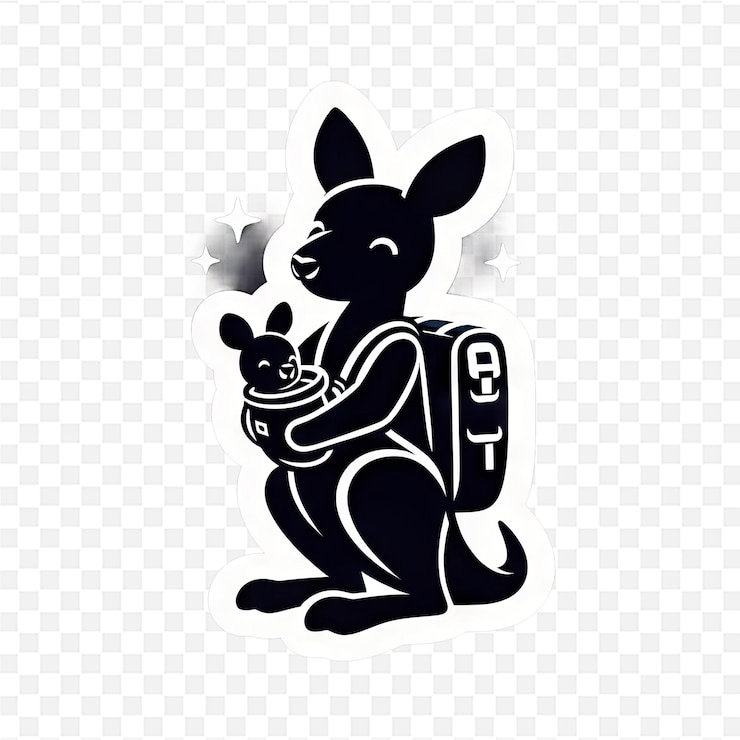 PSD um gato preto com uma borboleta nas costas