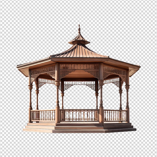 PSD um gazebo isolado em fundo transparente png