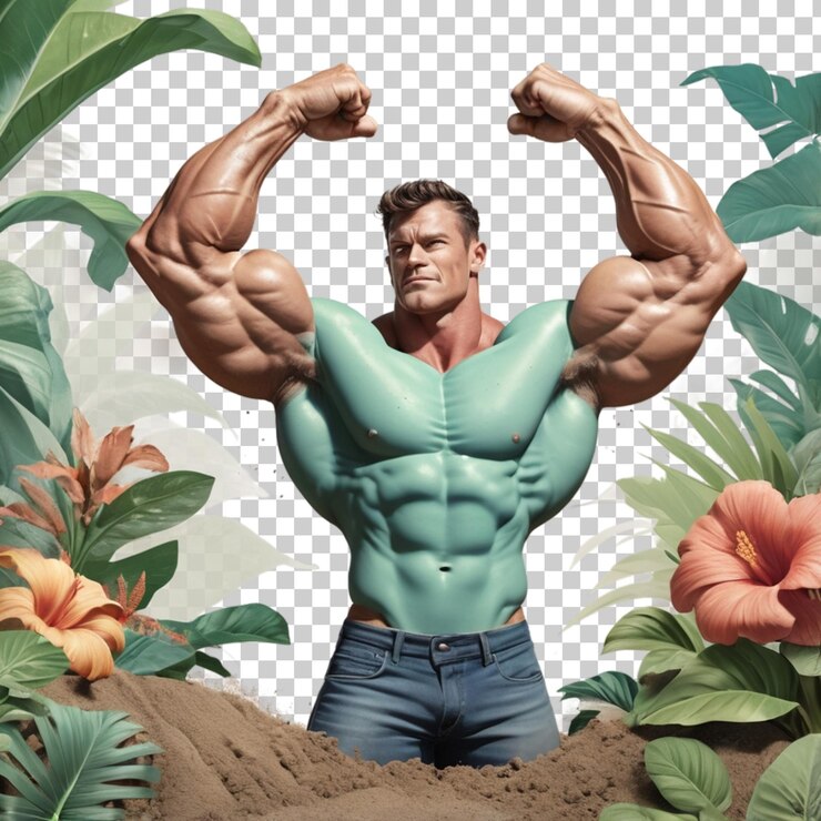 PSD um homem com uma camisa que diz corpo na parte de trás