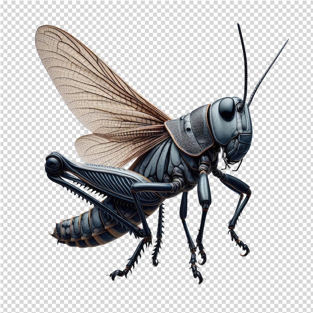 PSD um inseto preto com a palavra inseto na parte de trás