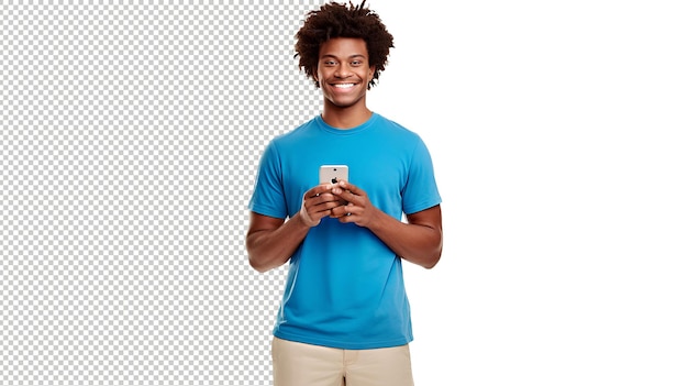 Um jovem brasileiro do lado da cena sorrindo com cabelo preto liso e castanho claro