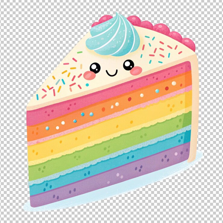 PSD um kawaii 3d photo png em fundo transparente