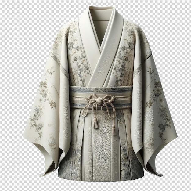 PSD um kimono com um padrão floral nele