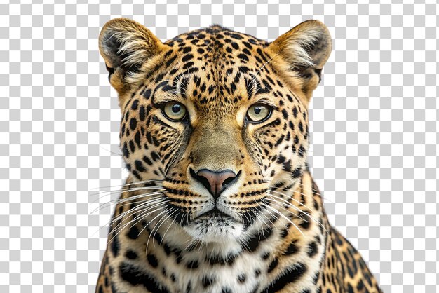 PSD um leopardo em fundo transparente