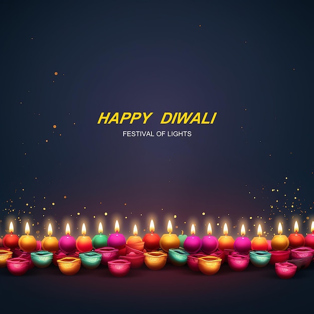 Um lindo banner de diwali