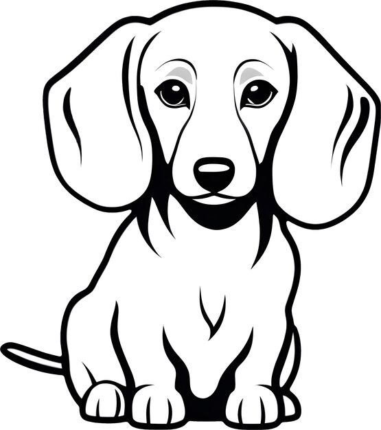 PSD um lindo ícone de cão de desenho animado aigenerado