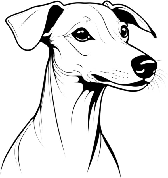 Um lindo ícone de cão de desenho animado aigenerado