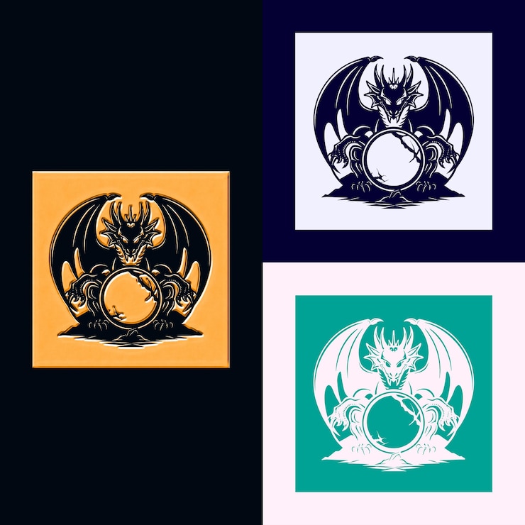 PSD um logotipo azul e branco com fundo amarelo e preto