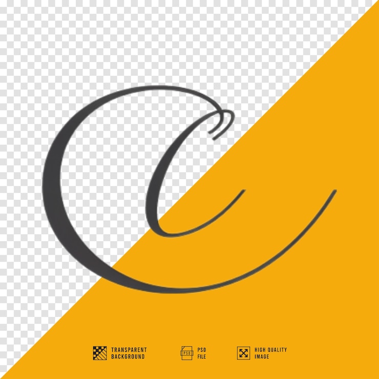 PSD um logotipo para o c no lado direito da imagem