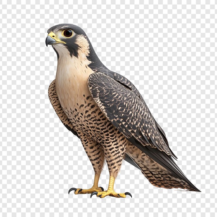 PSD um majestoso falcão peregrino