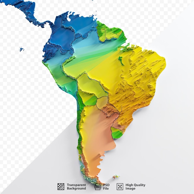 PSD um mapa dos estados unidos com as palavras 