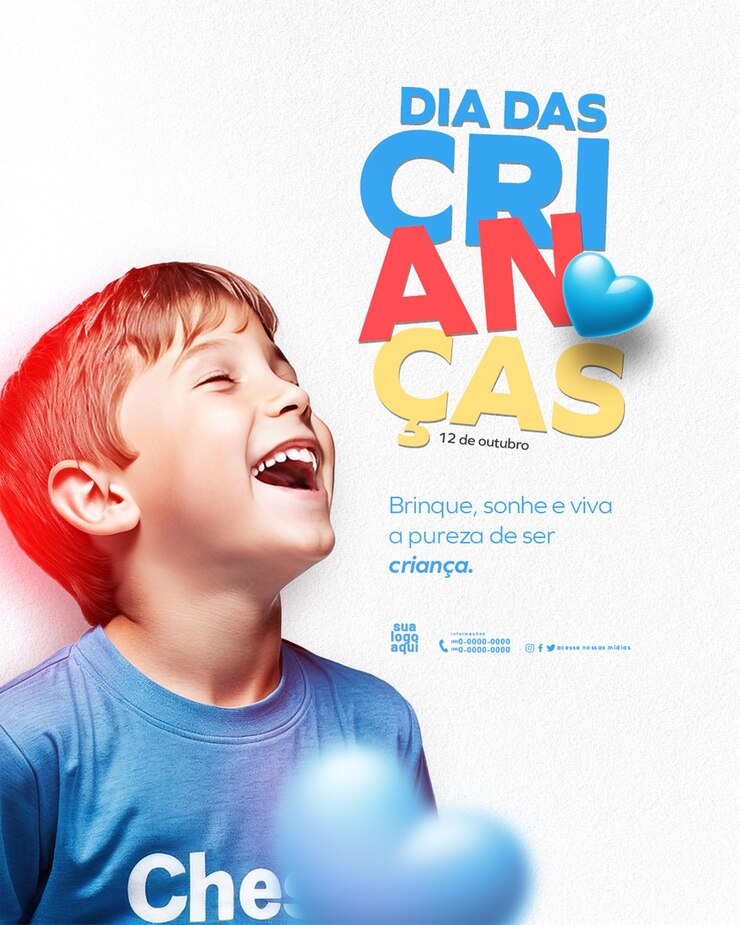 PSD um menino com uma camisa azul e uma camisa azuis que diz ers sobre ele