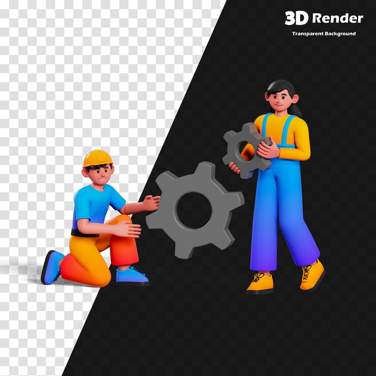 PSD um modelo 3d de um modelo 3d