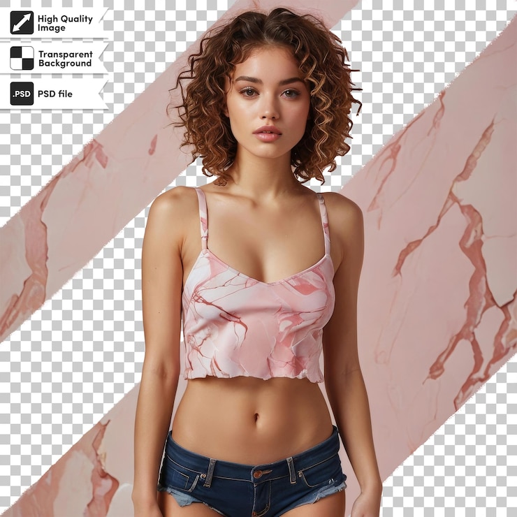 PSD um modelo com uma camisa que diz "modelo de citação"