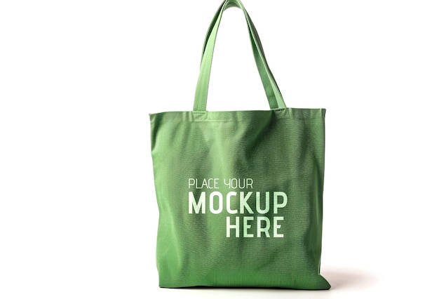 Um modelo de design PSD de saco verde