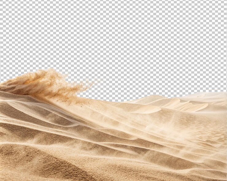 PSD um monte de areia do deserto.