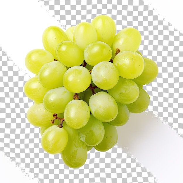 PSD um monte de uvas shinemuscat e cortar uvas shinemuscat em um fundo transparente uvas transparentes uvas japonesas vista de cima