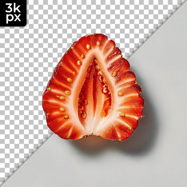 PSD um morango com as letras f2 e xm