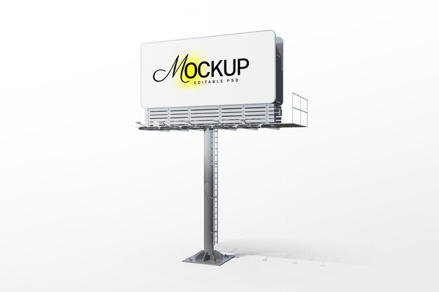 Um outdoor que diz 'mockup' nele