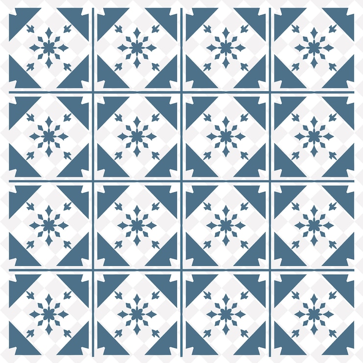 PSD um padrão azul e branco com flocos de neve nele