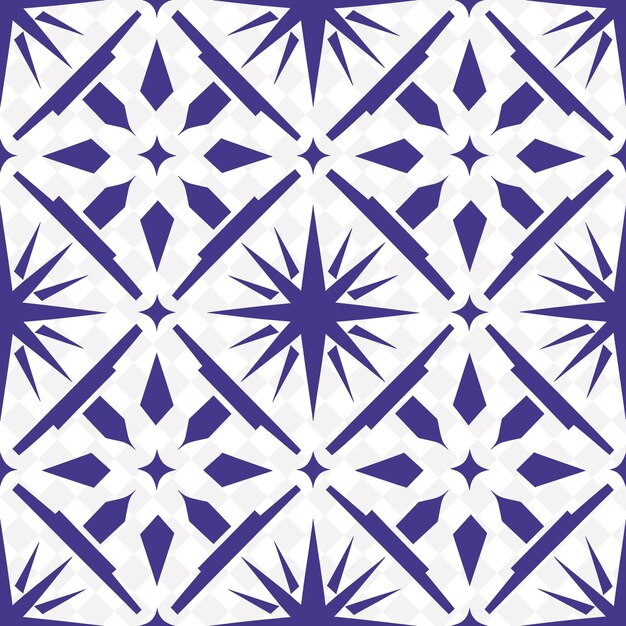 PSD um padrão azul e roxo com um desenho de estrela nele