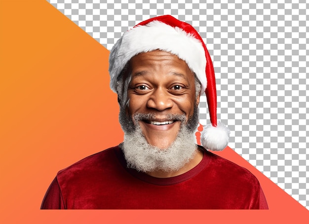 PSD um papai noel isolado em um fundo transparente png