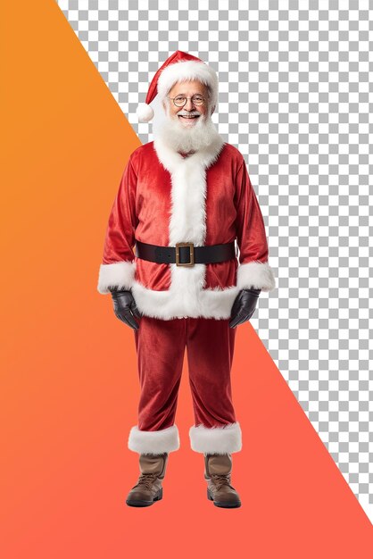 PSD um papai noel isolado em um fundo transparente png