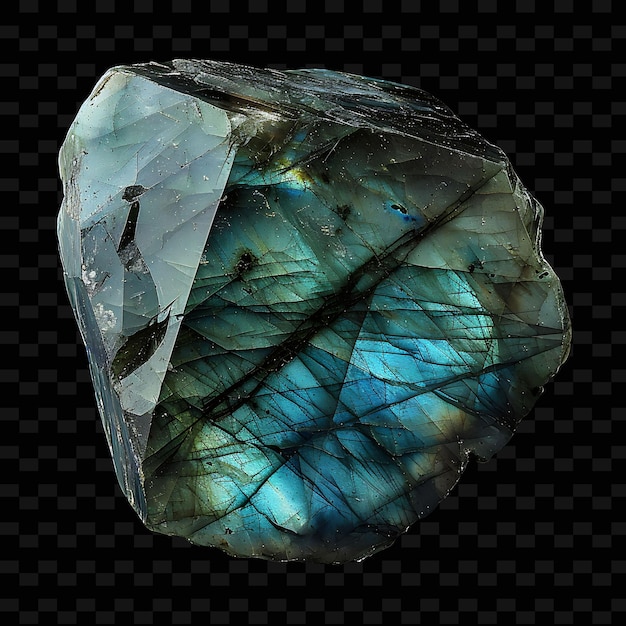 PSD um pedaço de opala azul que tem a palavra quartzo nele
