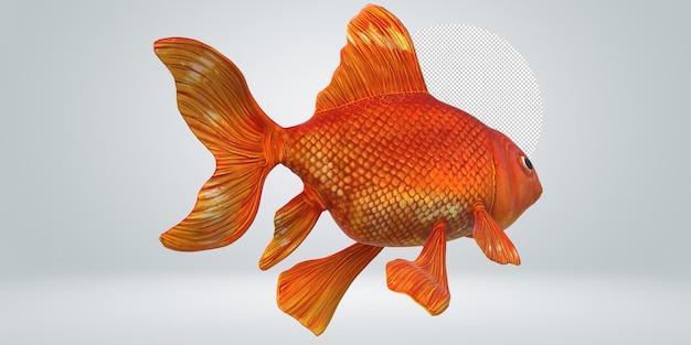 um peixe-dourado com manchas laranjas no corpo